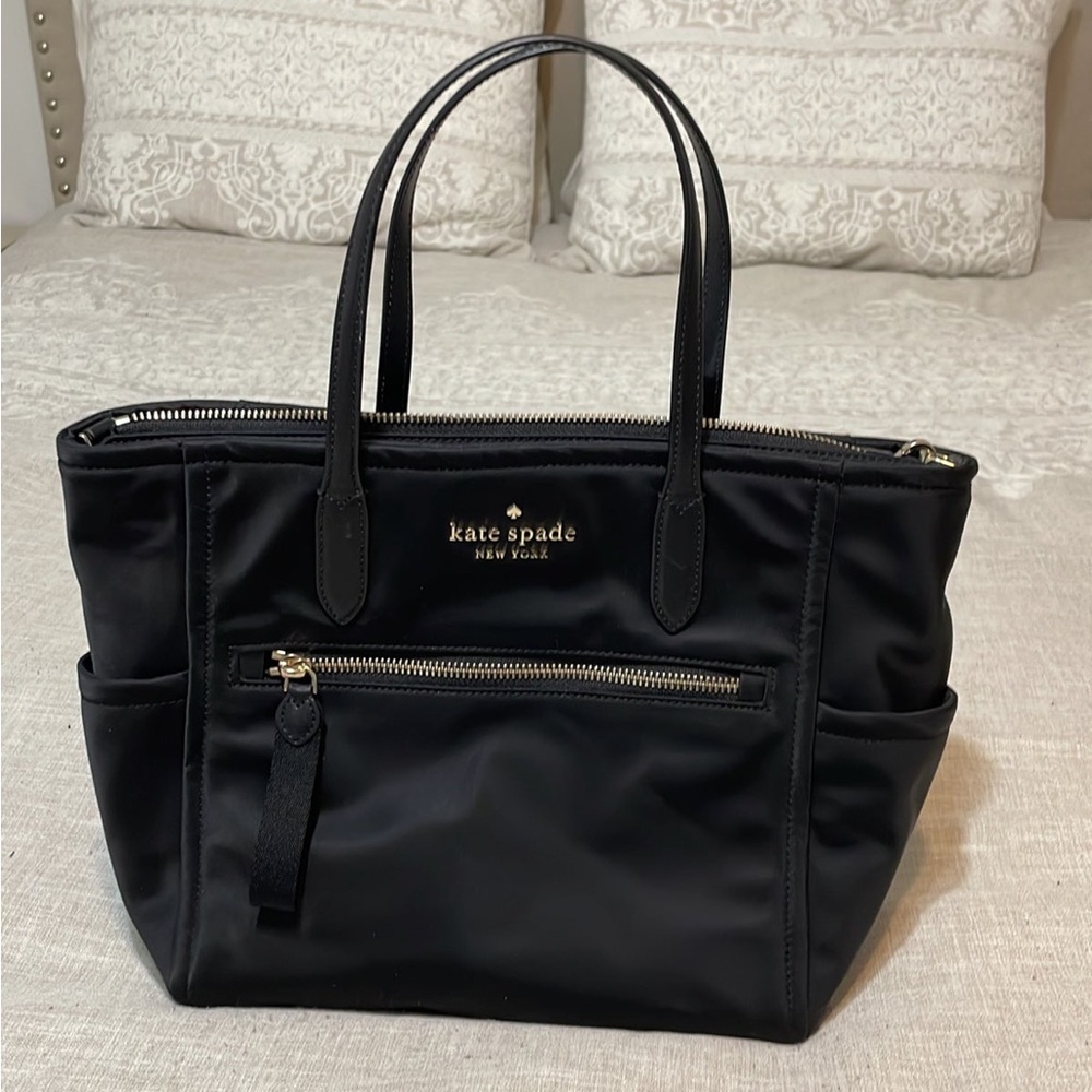 Black nylon Kate Spade Purse